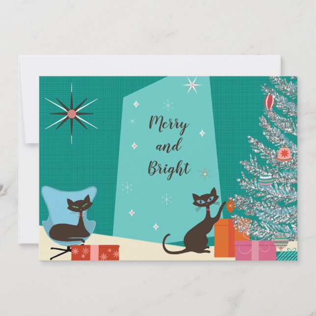 Mid-Century Design Holiday Card (Front)