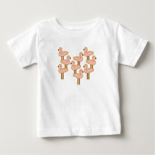 Mid century flamingo baby T-Shirt