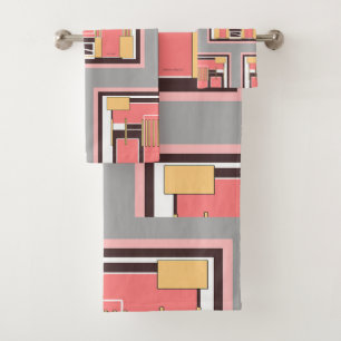 Mid Century Geo Towel Set