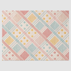 Mid-Century Geometric Design with Dots and Lines 3 Tissue Paper