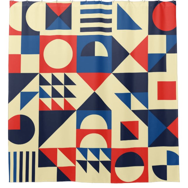 Mid-Century Geometric: Funky Retro Pattern. (Front)