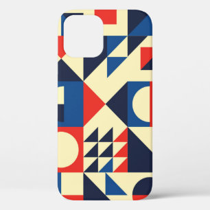 Mid-Century Geometric: Funky Retro Pattern. iPhone 12 Case