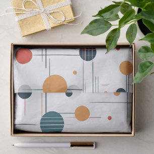 Mid Century Geometric Pattern Tissue Paper