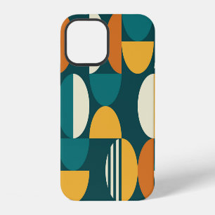 Mid-Century Geometric: Retro Minimalist Design. iPhone 12 Case