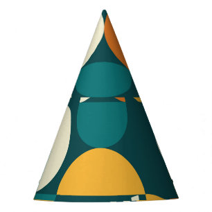 Mid-Century Geometric: Retro Minimalist Design. Party Hat