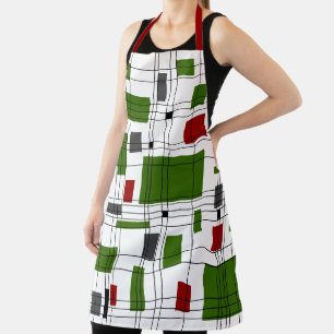 Mid Century Grid Apron