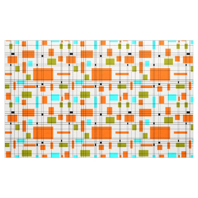 Mid Century Grid Fabric (Yard)