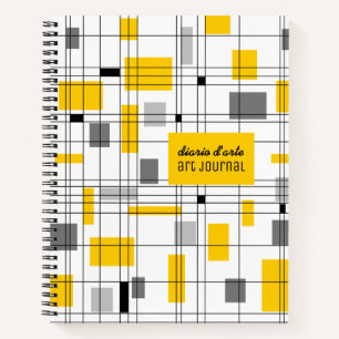 Mid Century Grid Notebook