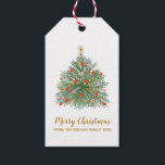 Mid Century Hand-drawn Christmas Tree Gift Tags<br><div class="desc">Mid Century Hand-drawn Christmas Tree tag</div>