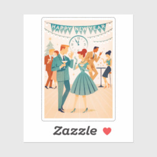 Mid Century Happy New Year The Martini Dance