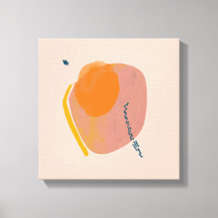 Mid Century Inspired Vintage Inspired Abstract Canvas Print