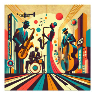 Mid Century Jazz Age Quartet Photo Print