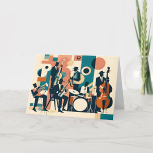 Mid Century Jazz Age Sextet Card