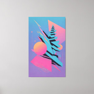 Mid-Century Memphis Design - Ken Gauge Art Canvas Print