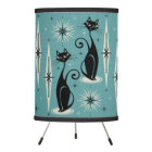 Mid Century Meow Retro Atomic Cats on Blue - Large