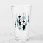 Mid Century Meow Retro Atomic Cats with Blue
