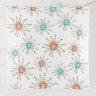 Mid-century Midern Starburst pattern shower curtai
