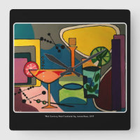 'Mid Century Mod Cocktails' painting on a