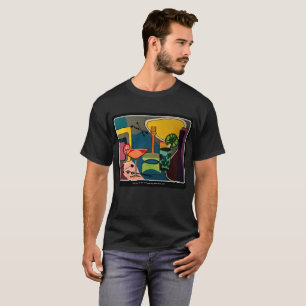 'Mid Century Mod Cocktails' painting on a T-Shirt