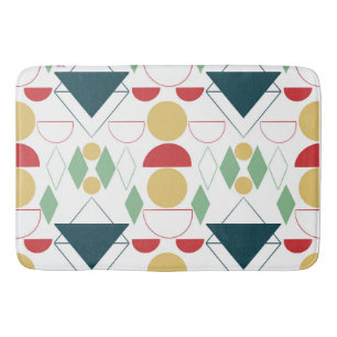 Mid Century Mod Geometric Bath Mat