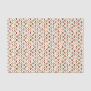 Mid Century Mod Geometric Link Pattern Tissue Paper
