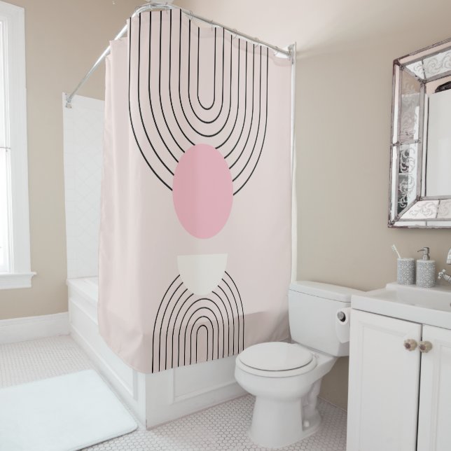 Mid Century Modern 06 Blush Pink Boho Arch (In Situ)
