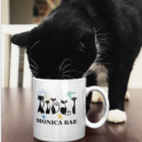 Mid Century Modern 50s Black Cats