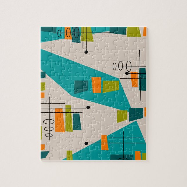 Mid-Century Modern Abstract #55 Jigsaw Puzzle (Vertical)