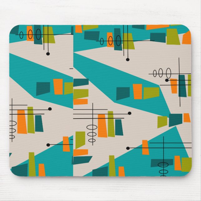 Mid-Century Modern Abstract #55 Mouse Pad (Front)