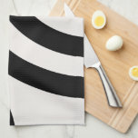 Mid Century Modern Abstract Arches Black And White Kitchen Towel<br><div class="desc">Modern Abstract Rainbow Arches - Geometric Retro Design - Black And Cream White</div>
