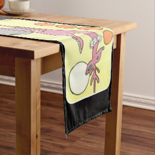 Mid-Century Modern Abstract Christmas Reindeer Medium Table Runner