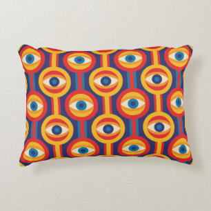 Mid-century modern: abstract geometric. accent pillow