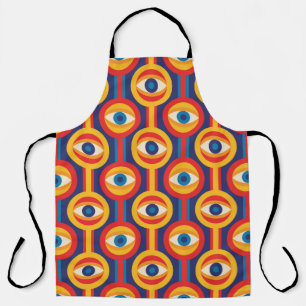 Mid-century modern: abstract geometric. apron