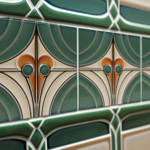Mid-Century Modern Abstract Geometric Symmetry Tile