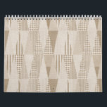 Mid Century Modern Abstract Neutral Print Calendar<br><div class="desc">Check out www.zazzle.com/Sweetbriar_Drive for so many other beautiful styles,  items & colours! © SweetbriarDrive 2014. Do not copy.</div>