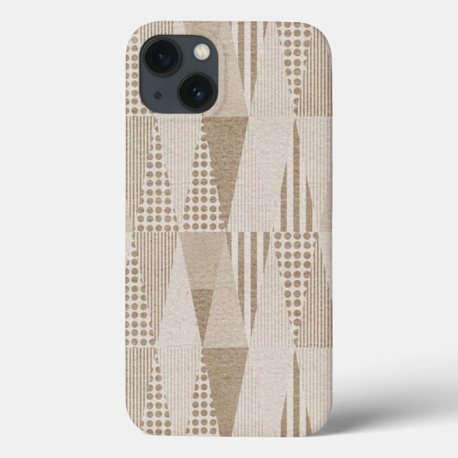 Mid Century Modern Abstract Neutral Print Case-Mate iPhone Case (Back)