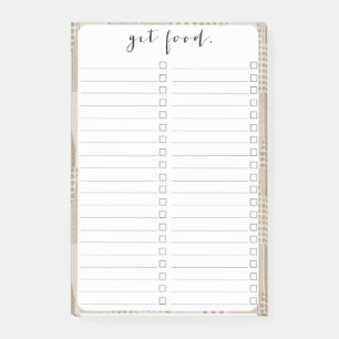 Mid Century Modern Abstract Neutral Print Post-it Notes