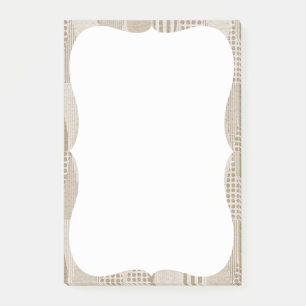 Mid Century Modern Abstract Neutral Print Post-it Notes
