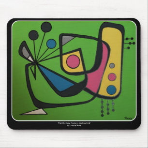 'Mid Century Modern Abstract num 4' on a Mouse Pad
