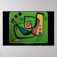 'Mid Century Modern Abstract num 4' on a