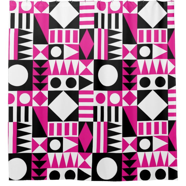 Mid-century modern abstract pattern. (Front)
