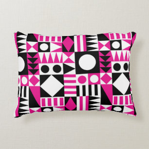 Mid-century modern abstract pattern. accent pillow