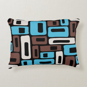 Mid Century Modern Abstract Pattern Accent Pillow