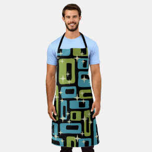 Mid Century Modern Abstract Pattern Apron