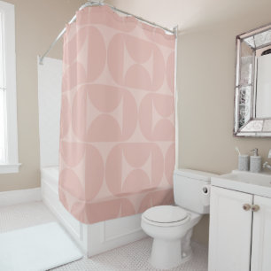Mid Century Modern Abstract Pattern Blush Pink