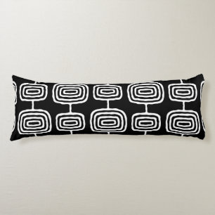 Mid Century Modern Abstract Pattern Body Pillow