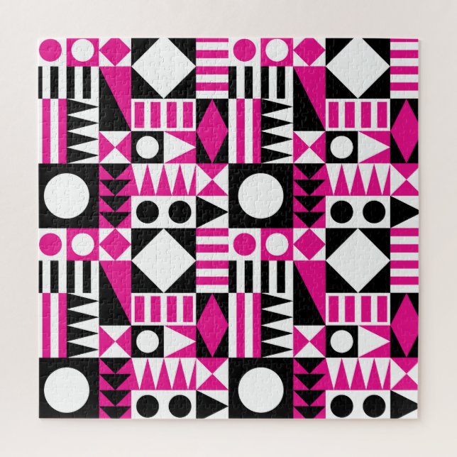 Mid-century modern abstract pattern. jigsaw puzzle (Vertical)