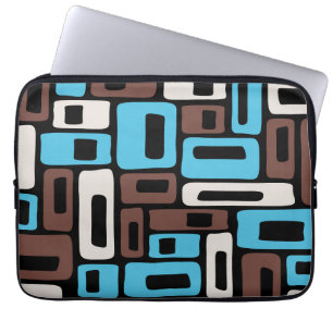 Mid Century Modern Abstract Pattern Laptop Sleeve