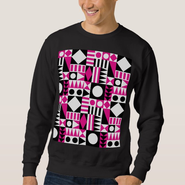 Mid-century modern abstract pattern. sweatshirt (Front)