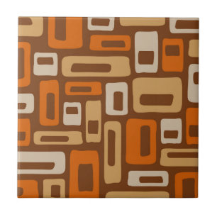Mid Century Modern Abstract Pattern Tile